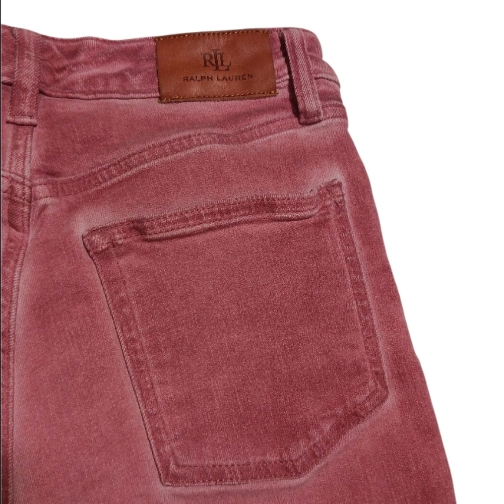 Lauren Ralph Lauren High Rise Ankle Jeans Mauve - Picture 6 of 11